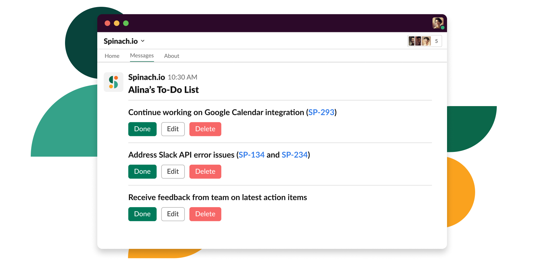 Action items are visible in Slack and can be sent to Jira, Confluence, Notion or wherever you manage tasks.