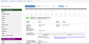 Export from Jira -  Template Preview Mode