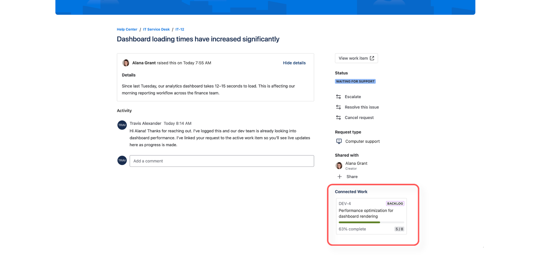 Customers stop wondering. They see real progress on their own portal, updated automatically as your team works — without anyone sending a single status email.