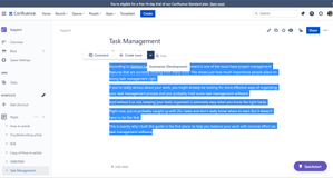 select the text you wanna summarize and click on "summarize"​