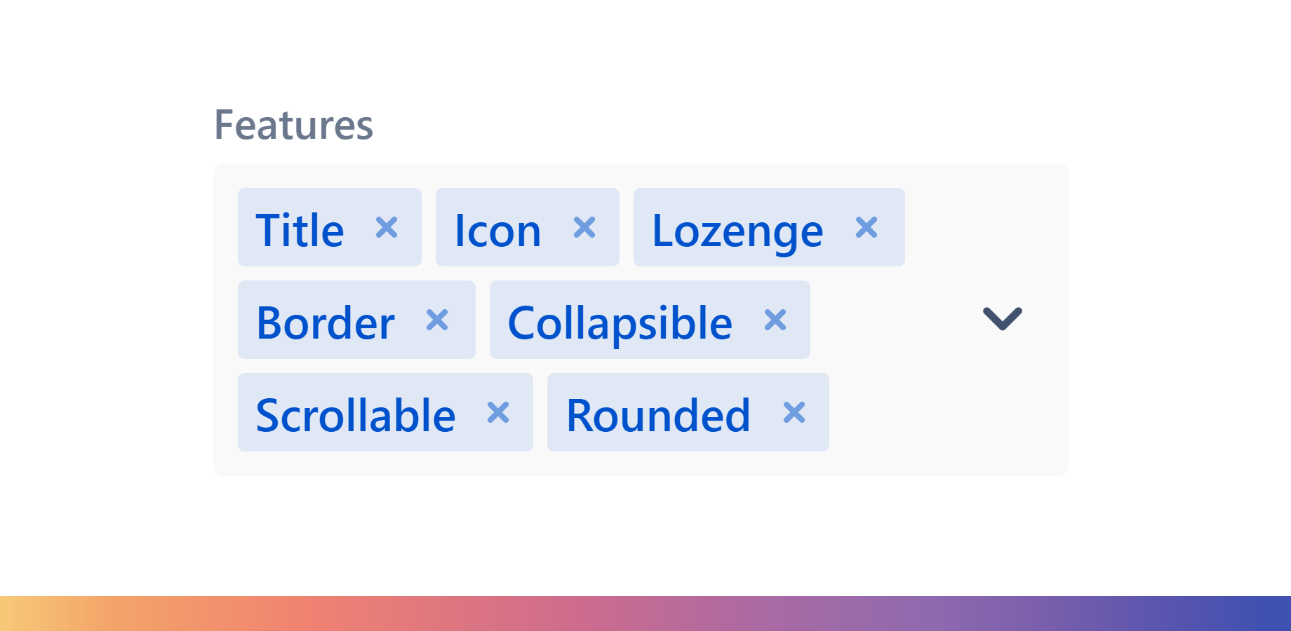 Customize the title, icon, border, lozenge + more!