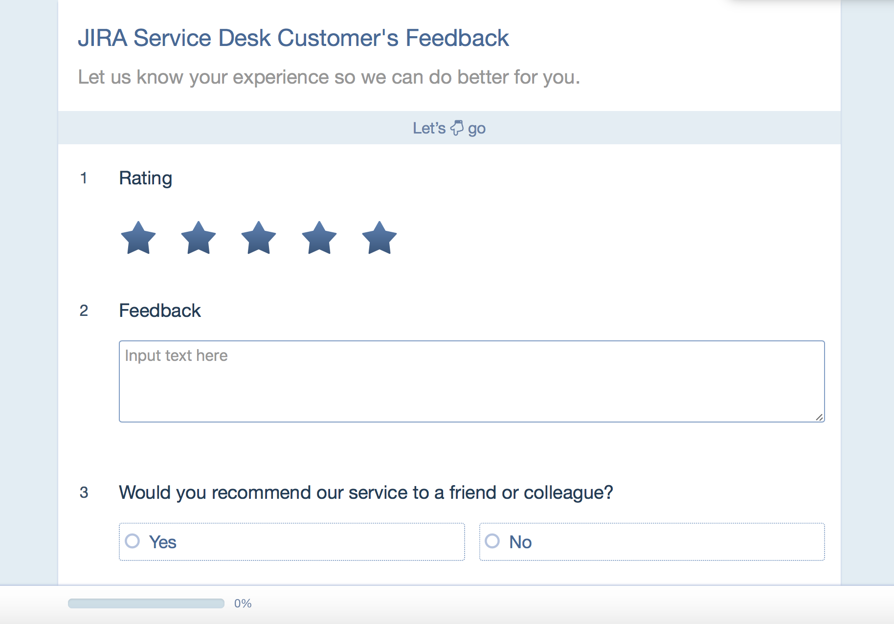 Create a survey in minutes