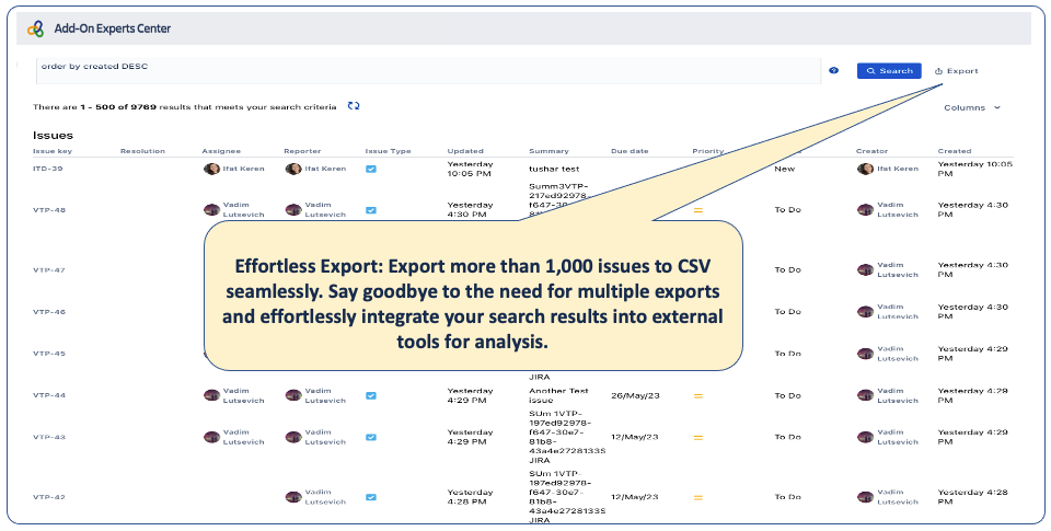 Effortless Export