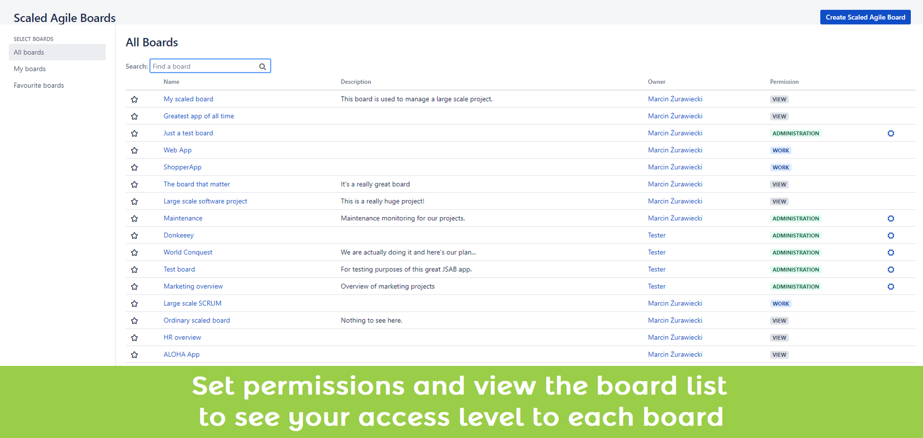 Manage permissions