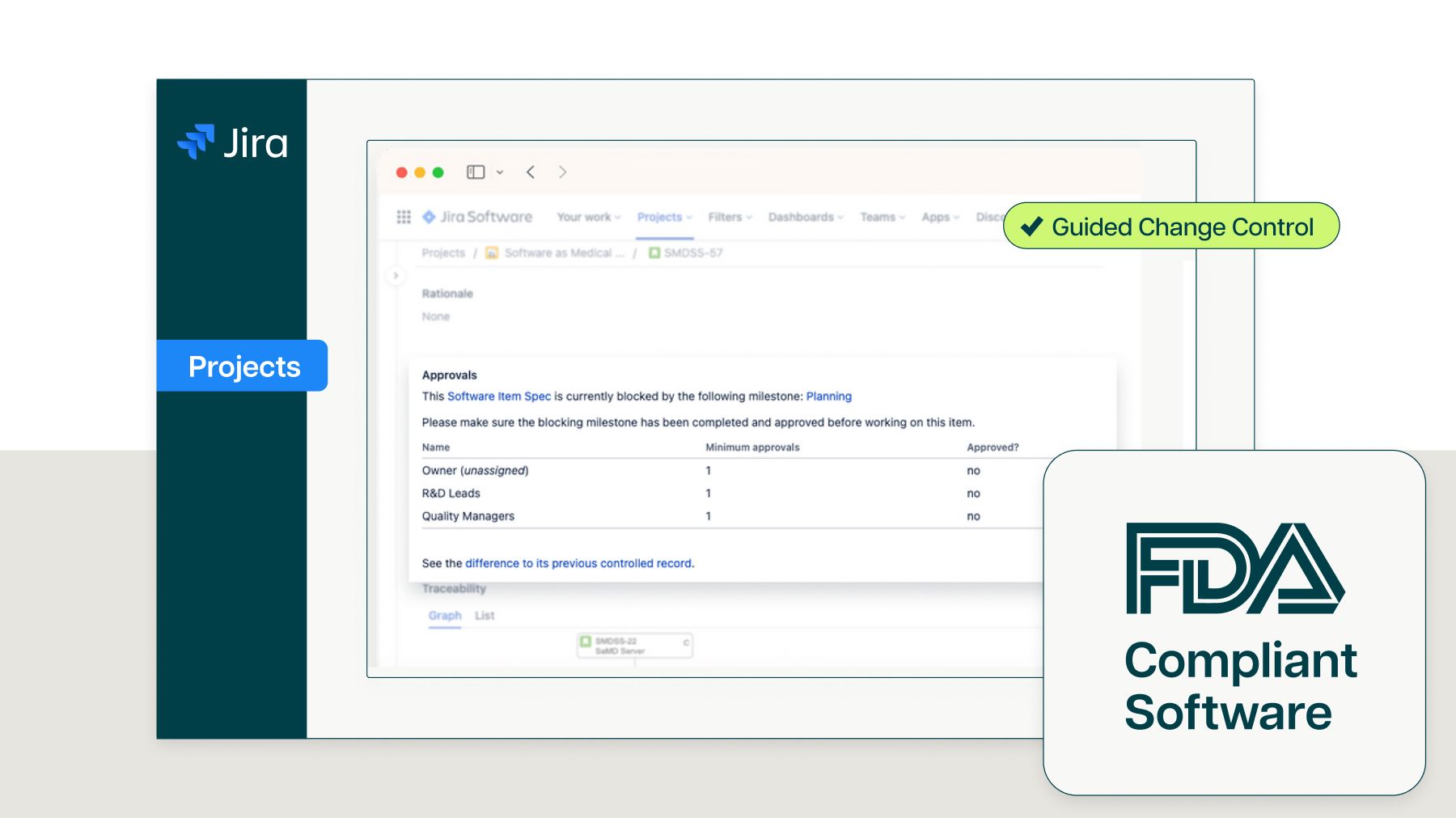 Jira, pre-validated and compliant by design