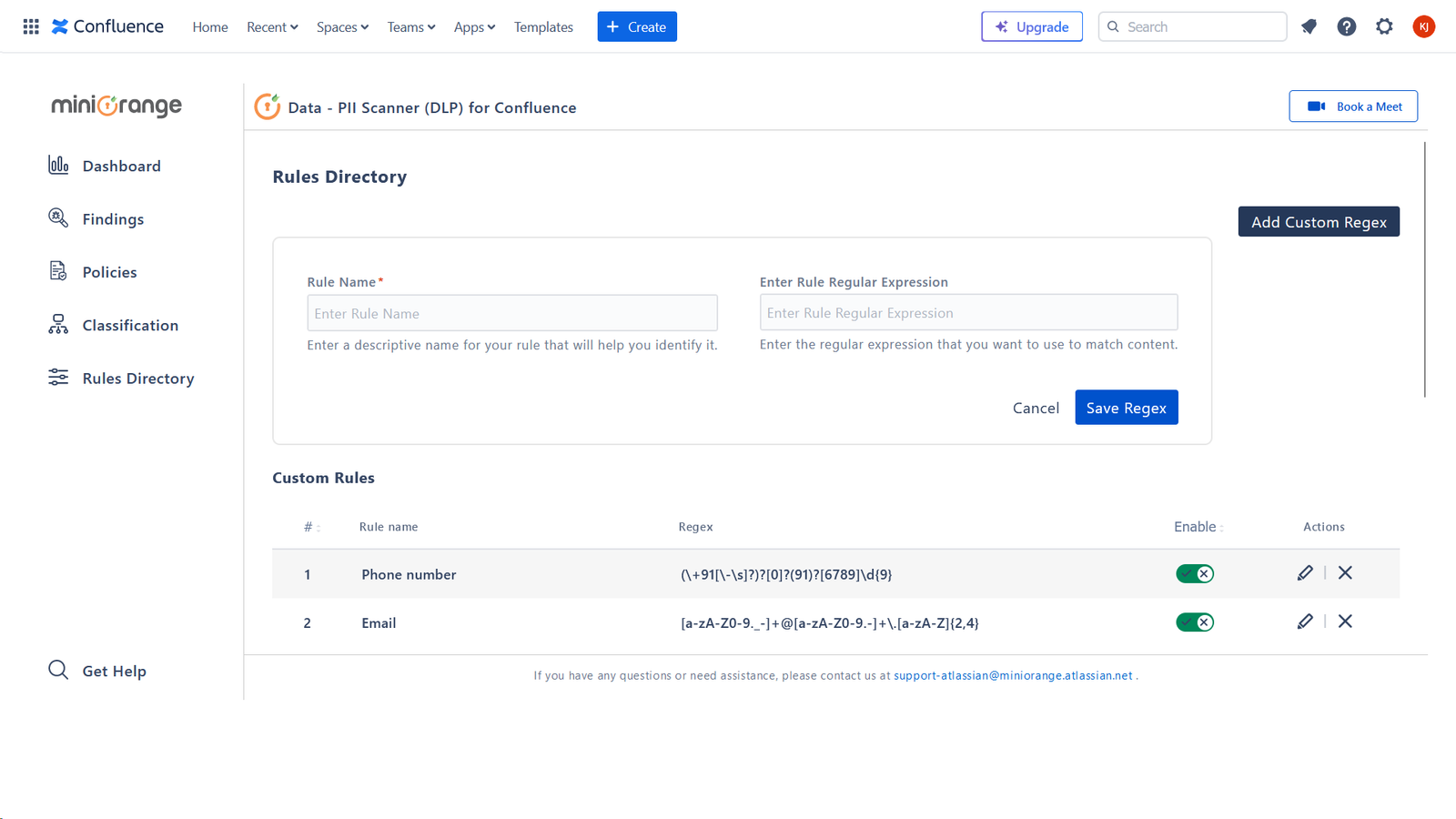 Custom Regex