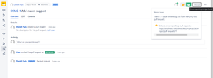 The PR on dependency1-repo is blocked by main-repository's PR. A link to the guilty PR is provided in the description.