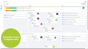 Use Pointer function to highlight tasks