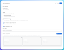 Prepare retro meeting by defining board columns or choosing one of the templates