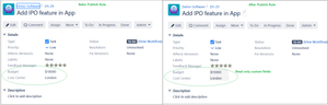 ​Make read-only field to any custom fields.