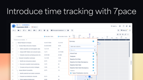 Introduce time tracking with 7pace