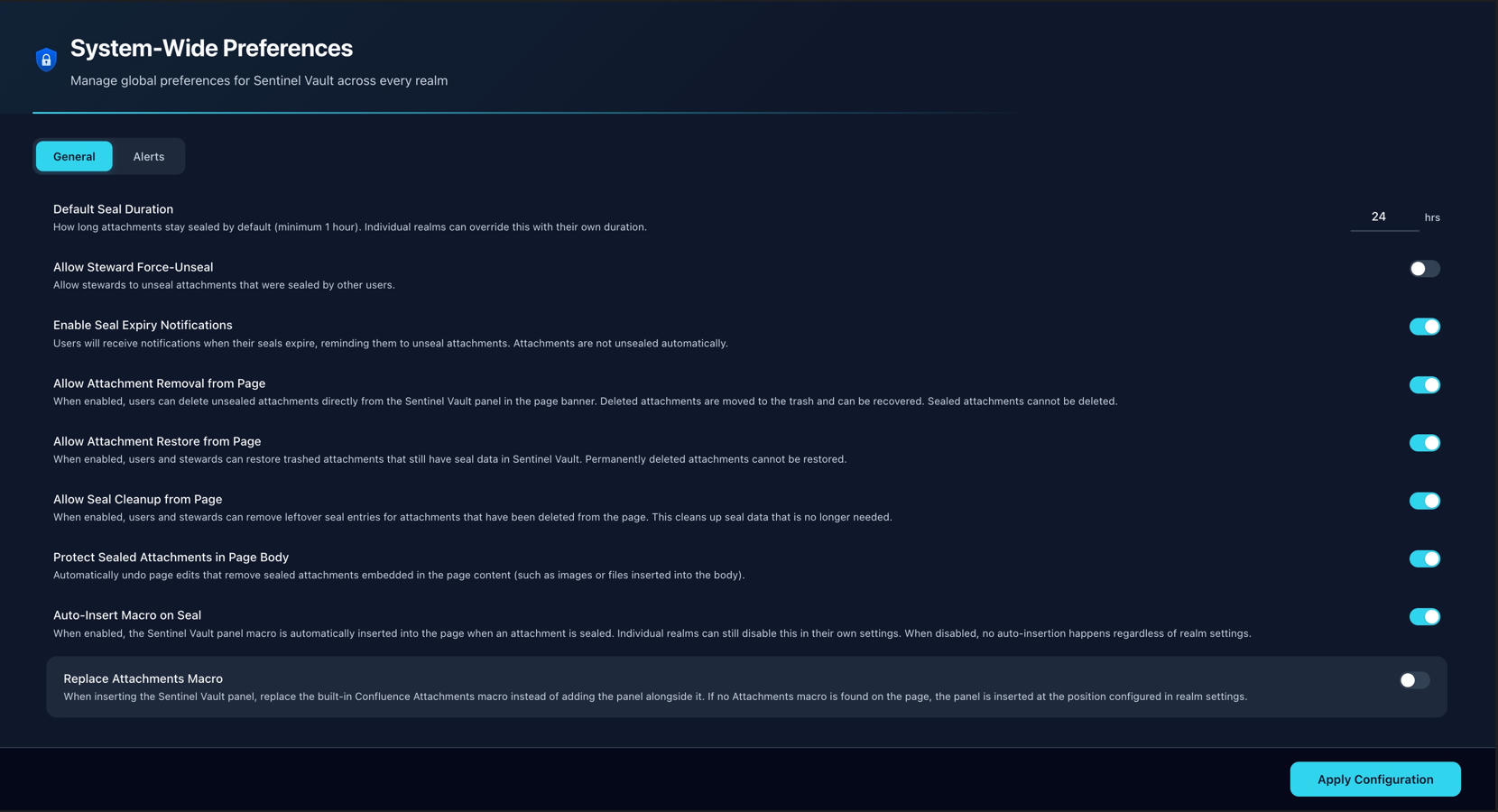 Steward Console for global settings and Realm Console for space-level access control and steward management