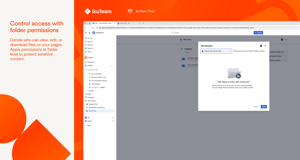 Decide who can view, edit, or download files on your pages. Apply permissions at folder level to protect sensitive content.