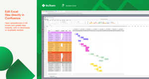 Open spreadsheets in full-screen and update data instantly, with no downloads or reuploads needed.