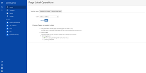 Select pages to add label