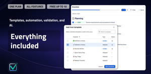 One Jira checklist app combining reusable templates, built-in automation, workflow validation, custom statuses, and Rovo AI.