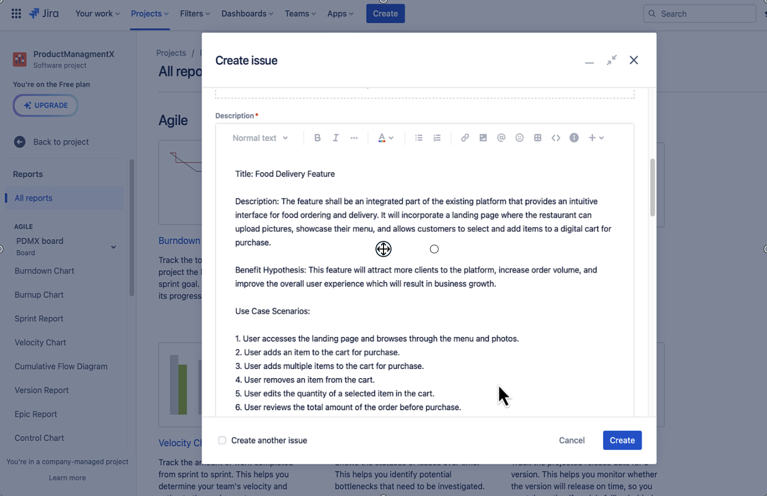 Check out your generated feature/epic
