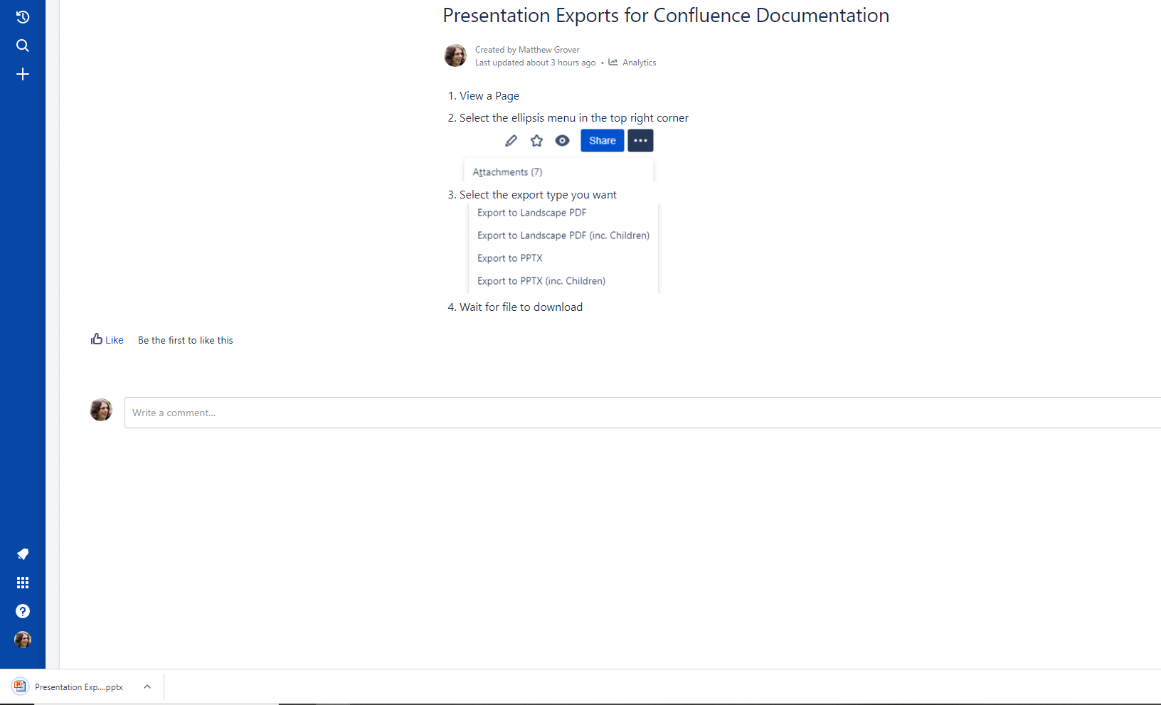 Export to PowerPoint PPTXs