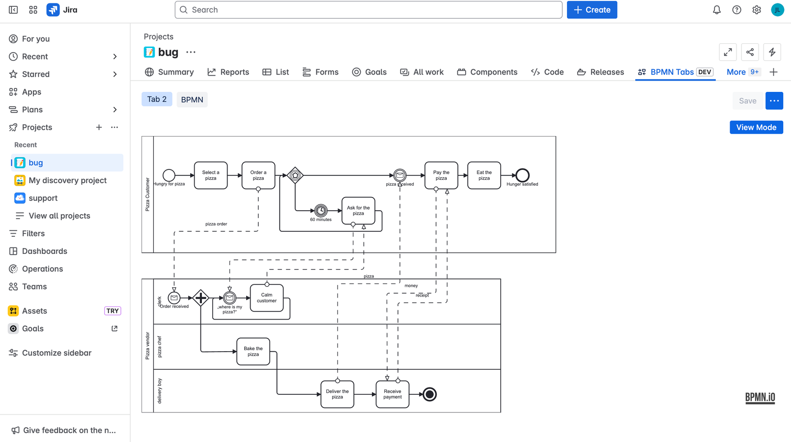 Visualize business workflows with BPMN diagrams inside Jira