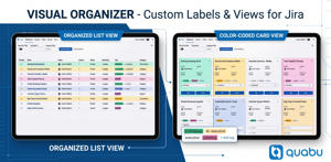 Switch between Organized List View and Color-Coded Cards View