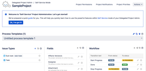 With Self-Service mode, enabled users can go even further and make granular adjustments with our elegant new Process Template editor