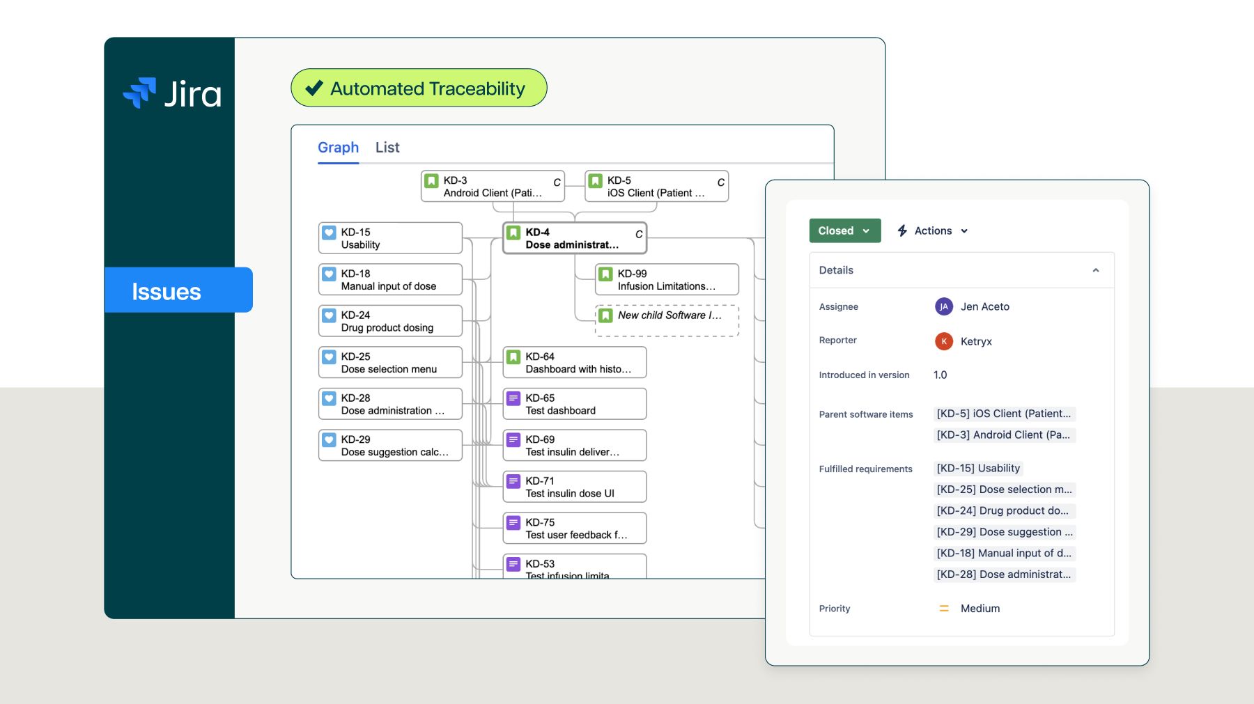Complete traceability in Jira