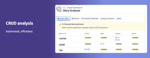 "Detecting missing stories before coding, is incredibly valuable"