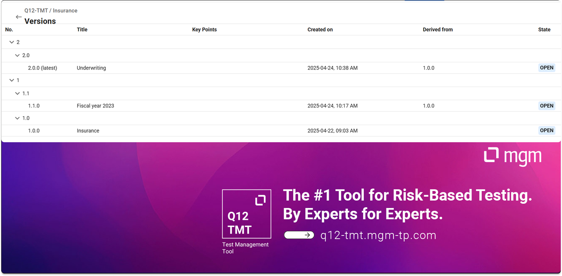 Flexible Project Versioning