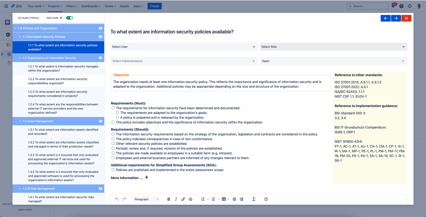 Audit questionnaires beyond Jira’s native issues