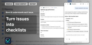 Rovo AI turns Jira issue context into a structured checklist with relevant steps, statuses, and assignments.