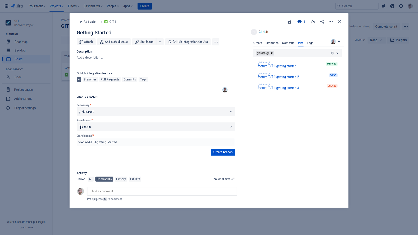 More features inside Jira Issue View