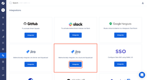 Go to Integration page in Squadcast App, and click on Jira Cloud Integrate button.