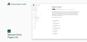 Refined Child Pages List Macro.