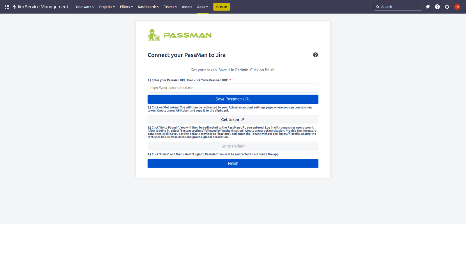 Connect your Jira to PassMan