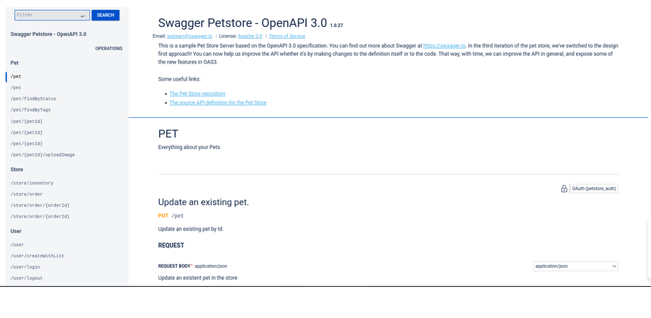 Full documentation layout with navigation sidebar, styled to match Confluence