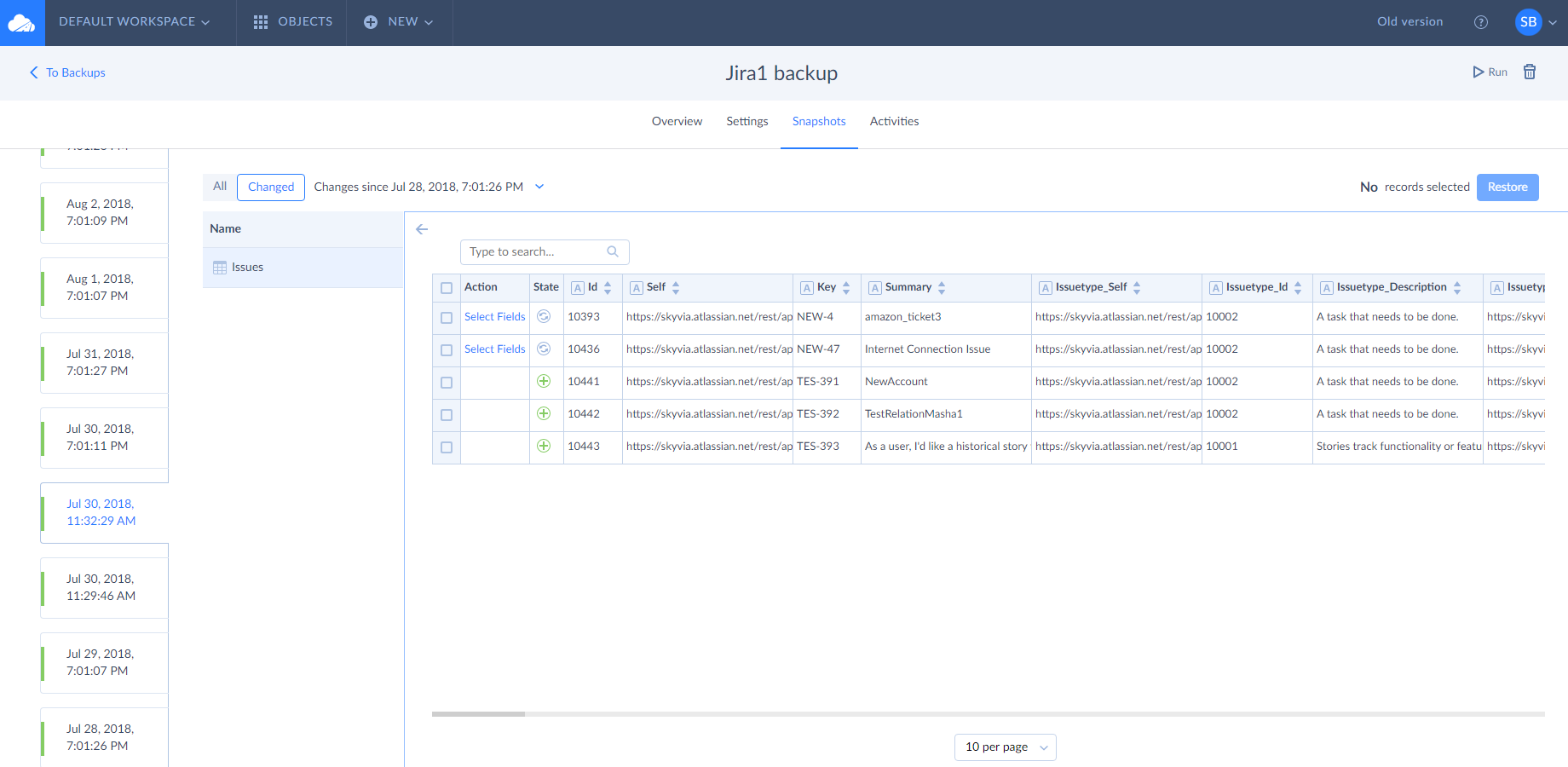 Compare Backups