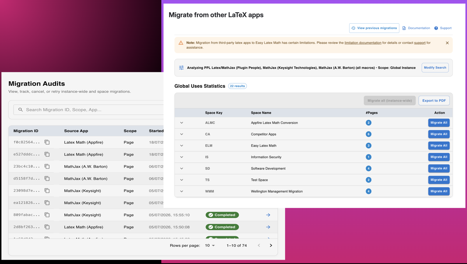 Migrate from other third party apps