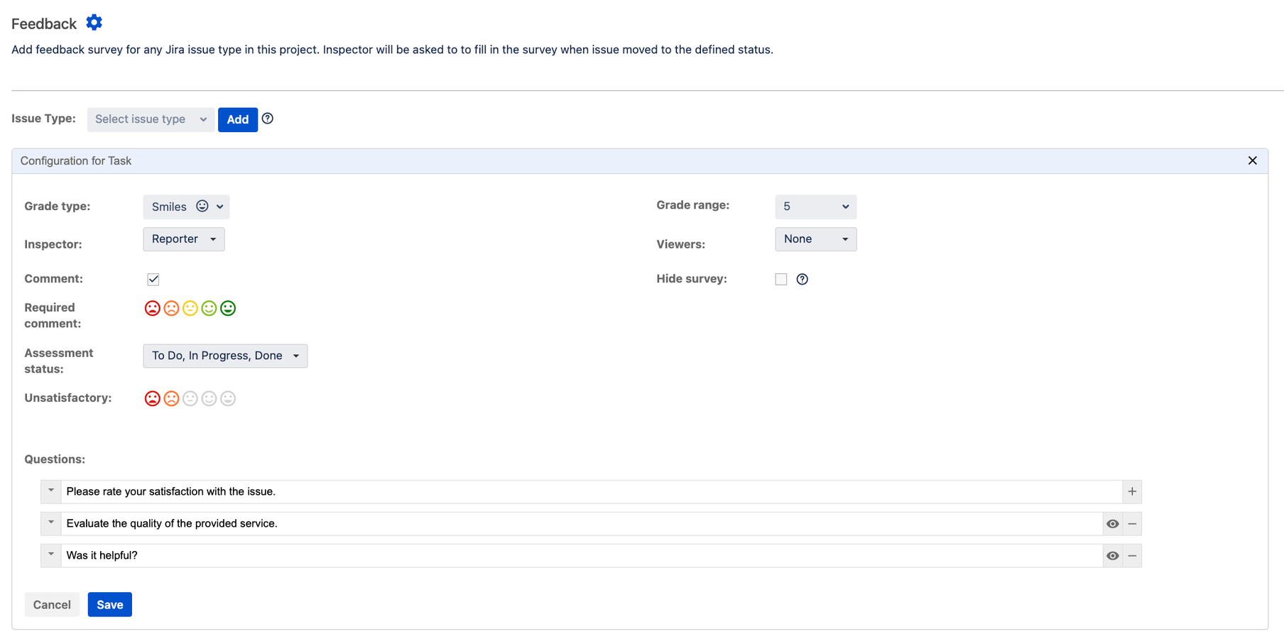 Collect feedback in issues