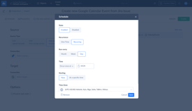 Skyvia Data Import Schedule