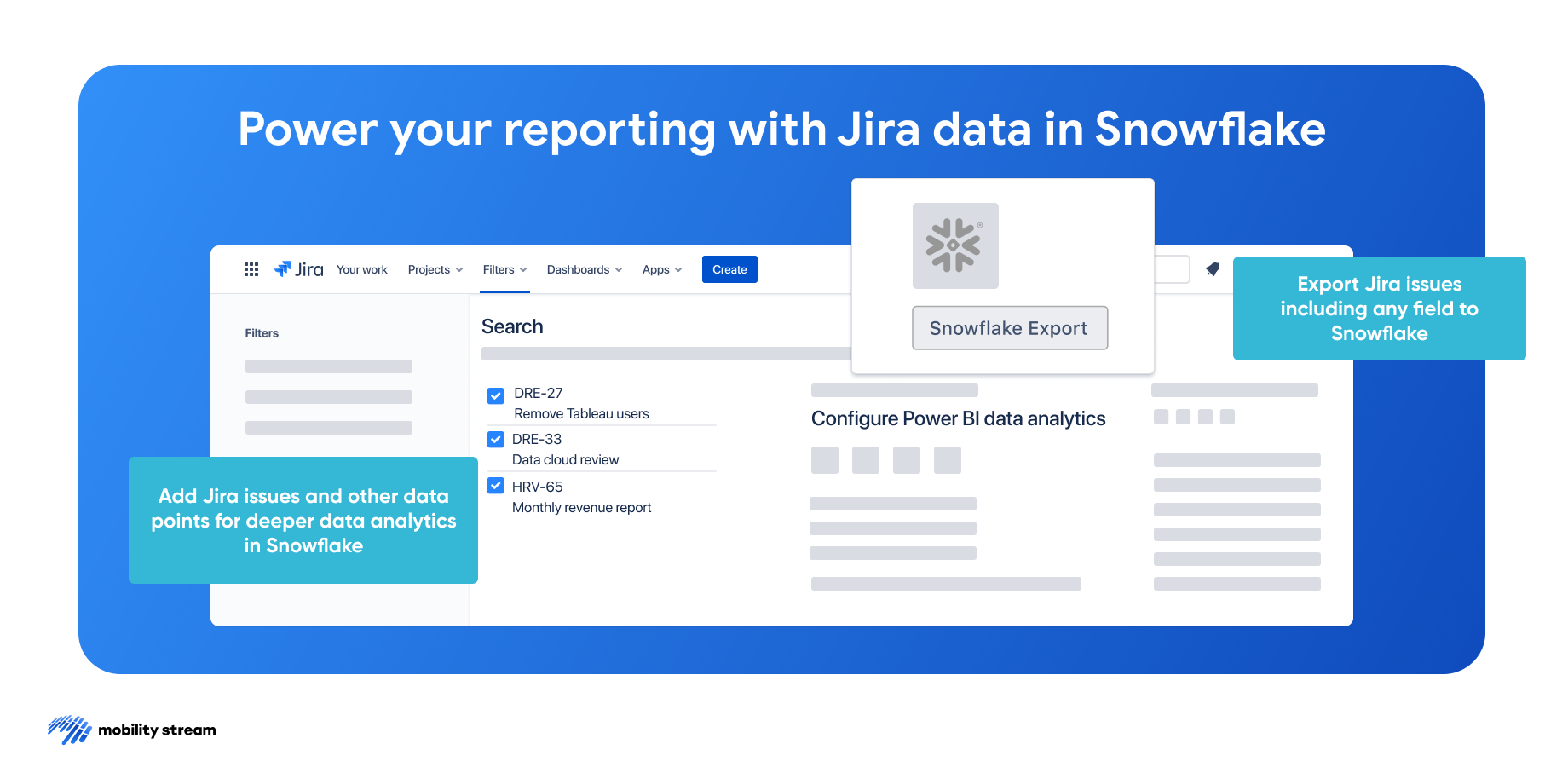 Power your reporting with Jira data in Snowflake