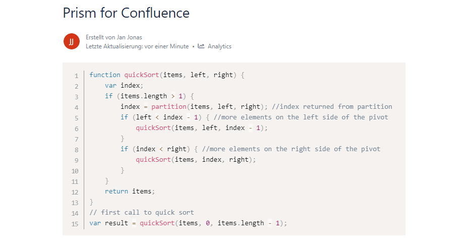 Syntax highlighting for the majority of modern languages is supported.