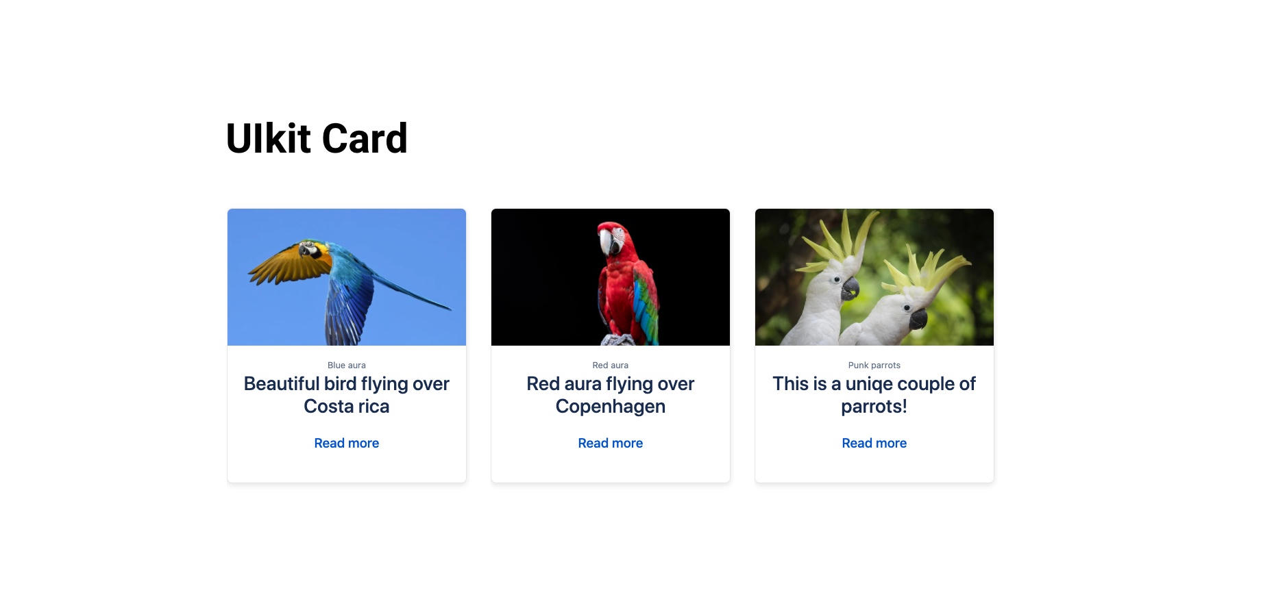 UIkit Card