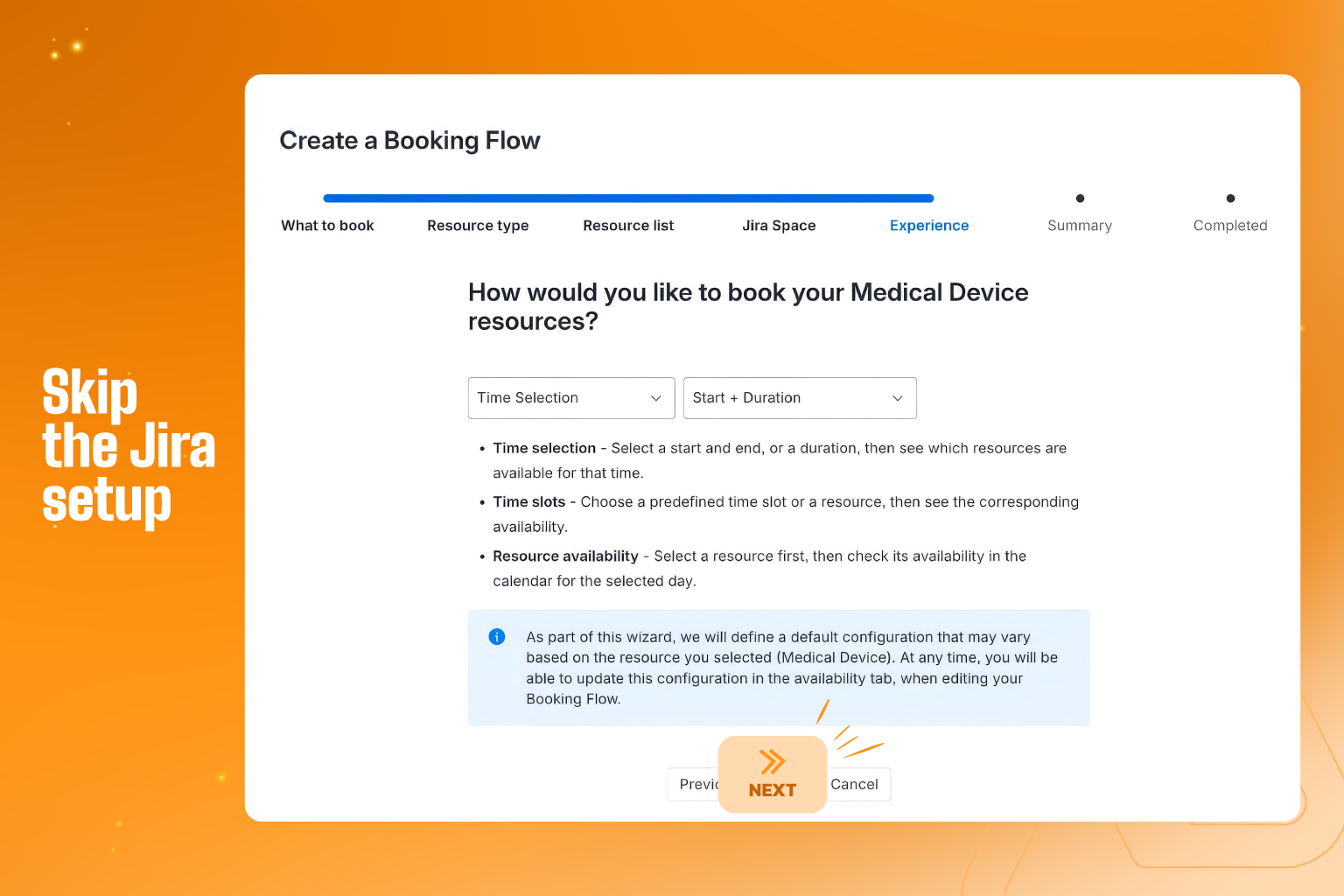 A guided wizard configures Jira for you
