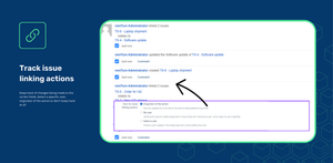 Select a user for issues linking actions