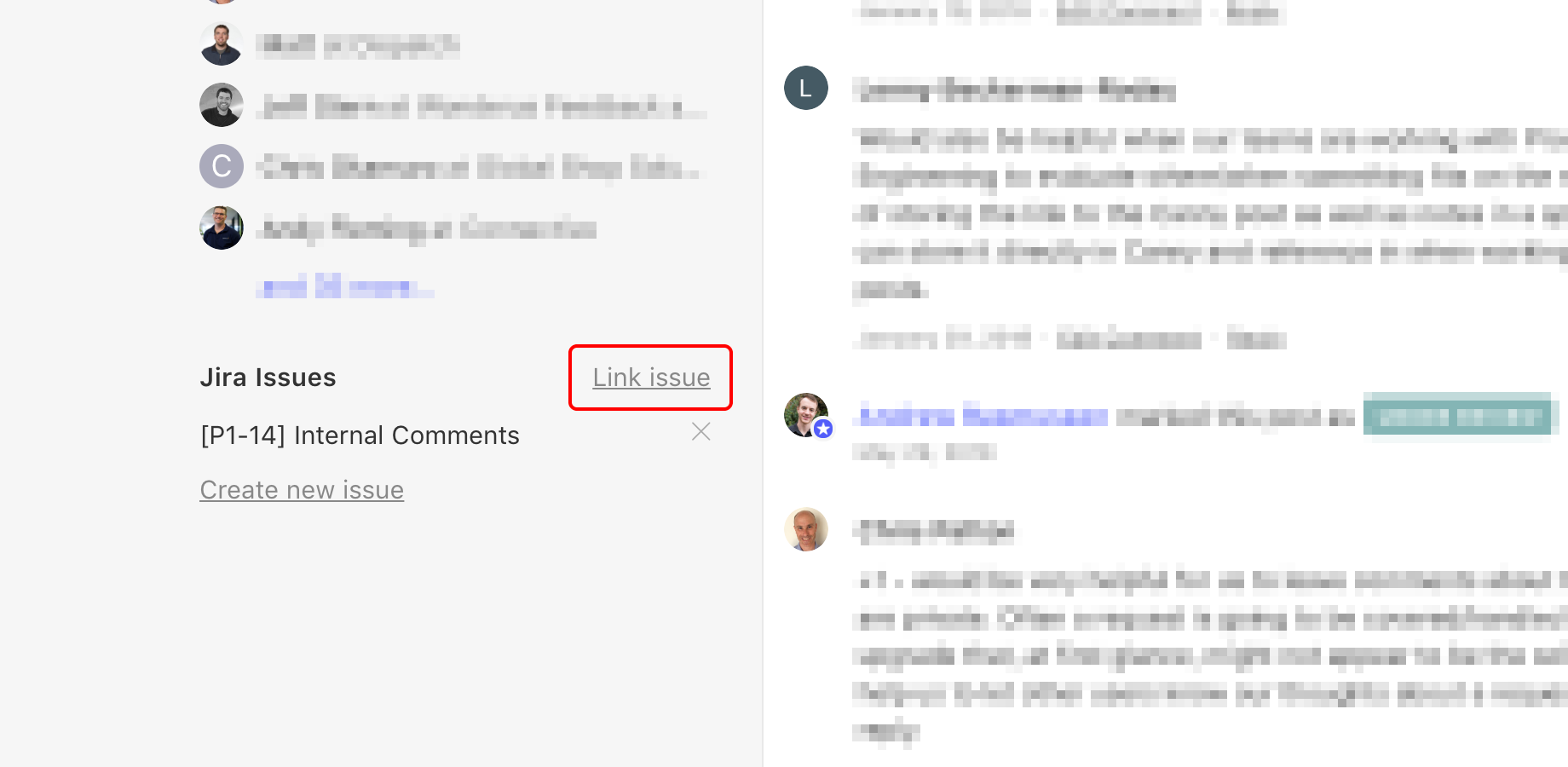 Link posts with issues