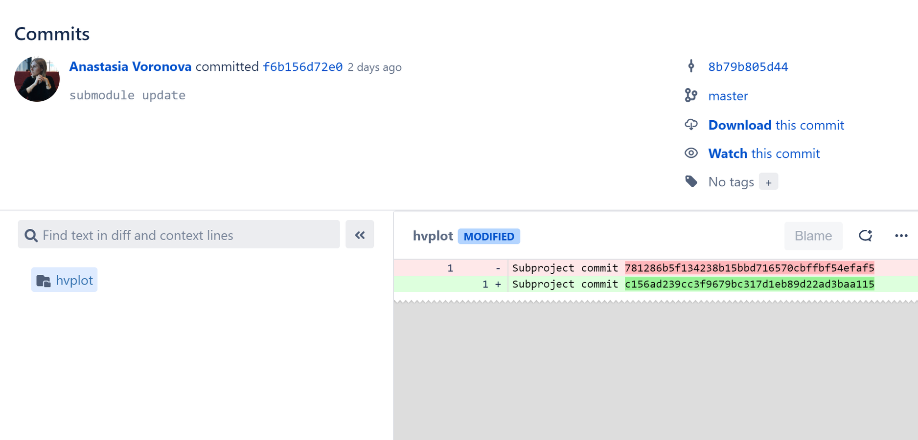 See Git submodule updates