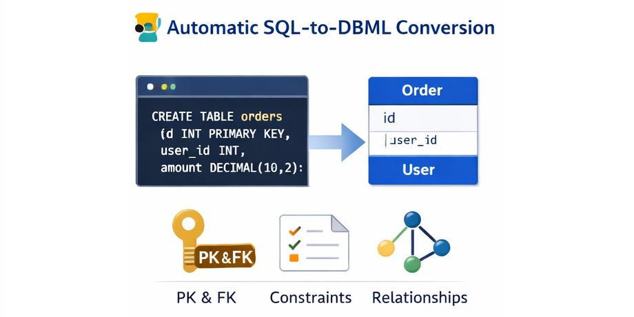 🔄 Automatic SQL-to-DBML Conversion