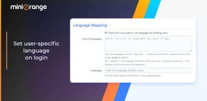 Set user-specific language on login