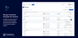 Manage translations alongside your versions