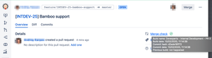 View build status from Bamboo in Bitbucket Server pull-request and manage Vetos with the help of "Shadow Merge Commit Build Status" add-on